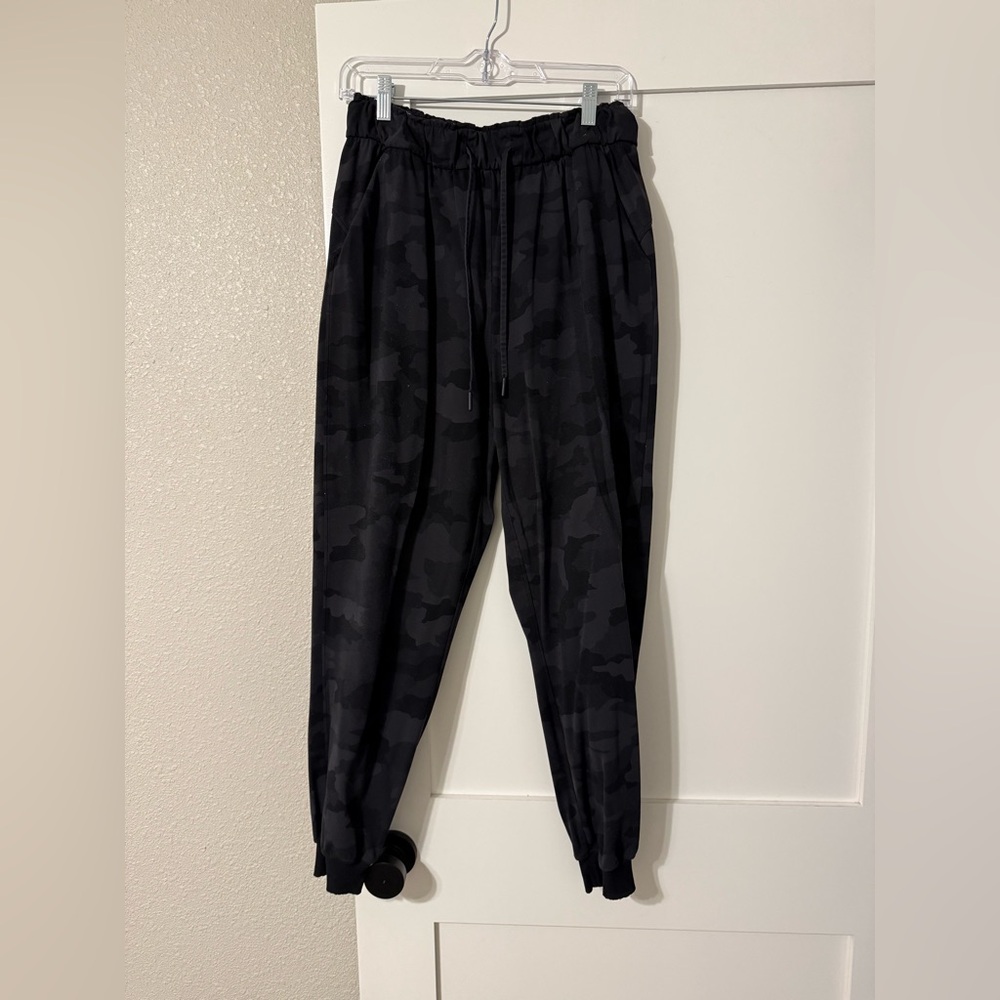 Black Camouflage Jogger Pants